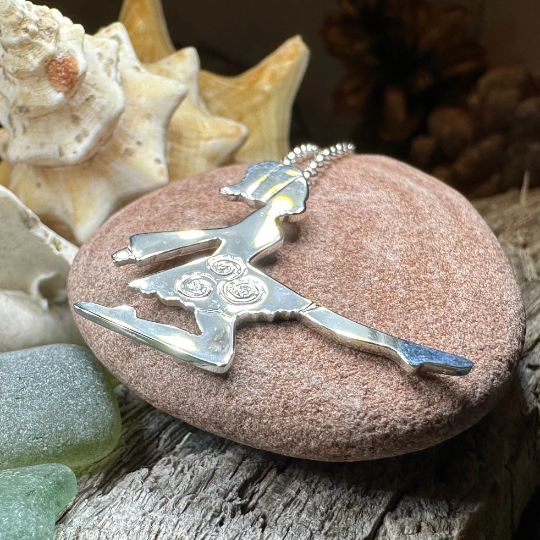 Silver Irish Dancer Necklace — view 7