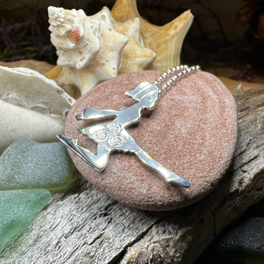 Silver Irish Dancer Necklace — view 6