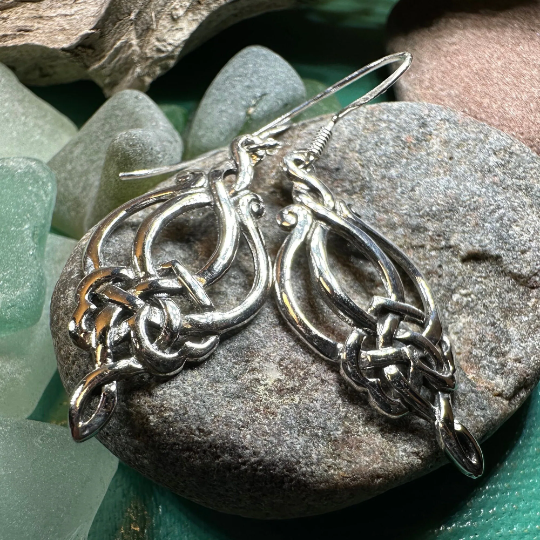Catriona Celtic Knot Earrings — view 3