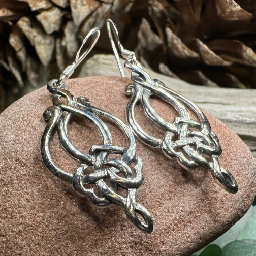 Catriona Celtic Knot Earrings in sterling silver