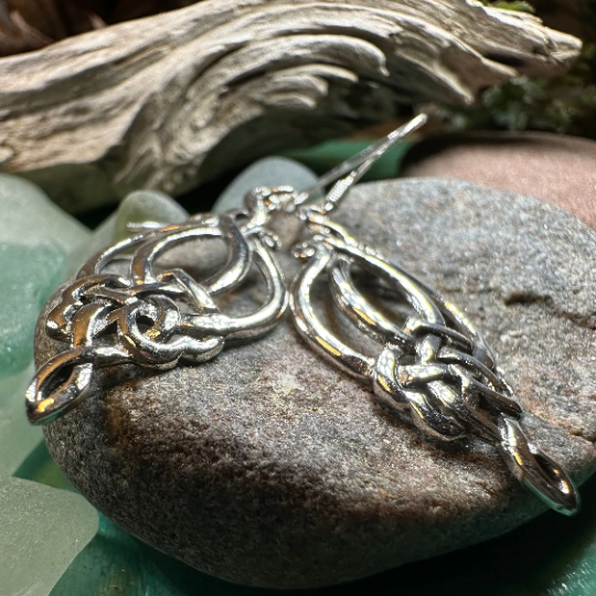 Catriona Celtic Knot Earrings — view 2