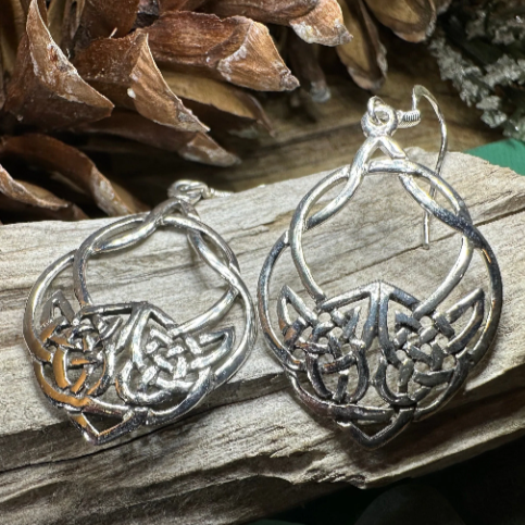 Ashling Celtic Knot Earrings in sterling silver