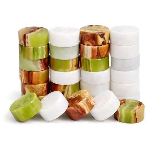 Premium Marble Chess and Checkers Bundle