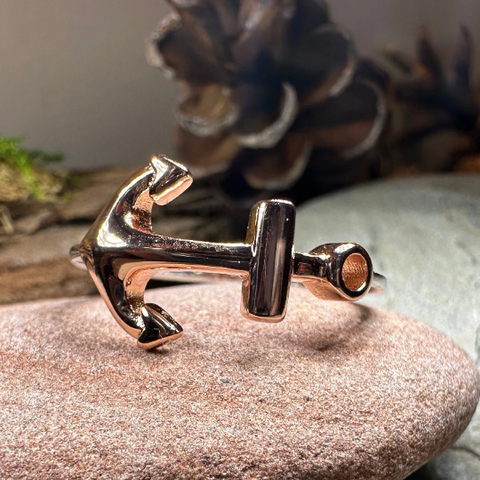Load image into Gallery viewer, Rose Gold Hope Anchor Ring
