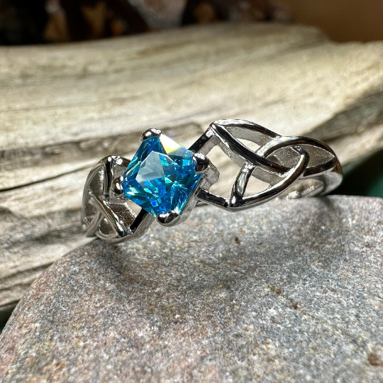 Sylvia Celtic Trinity Knot Ring — view 2