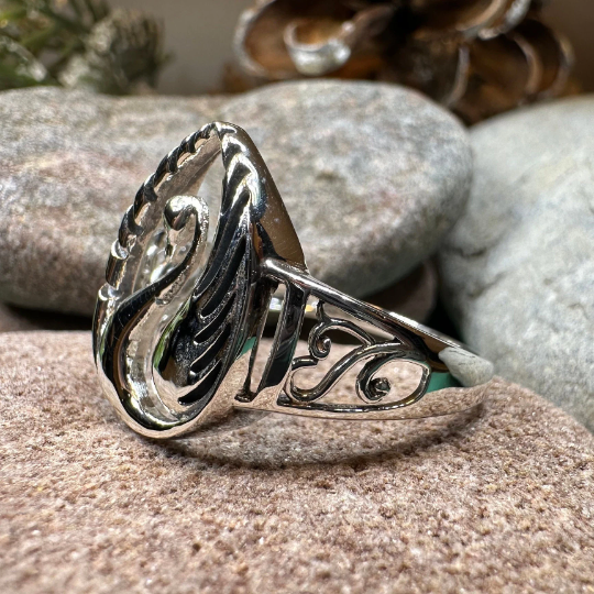 Children of Lir Swan Ring — view 4