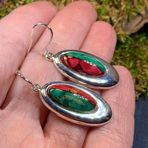 Load image into Gallery viewer, Heathergems Celtic Teardrop Earrings

