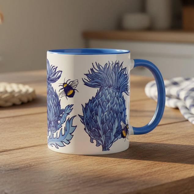 Scottish Glen Thistle Mug in ceramic