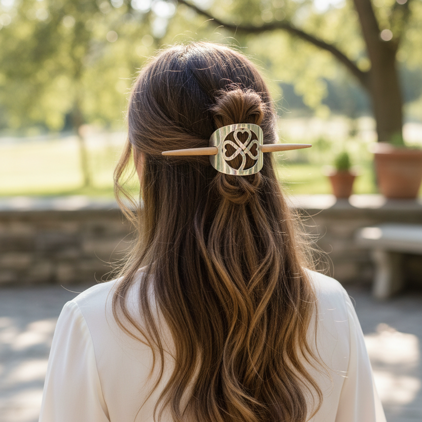Shamrock Love Hair Slide — view 5