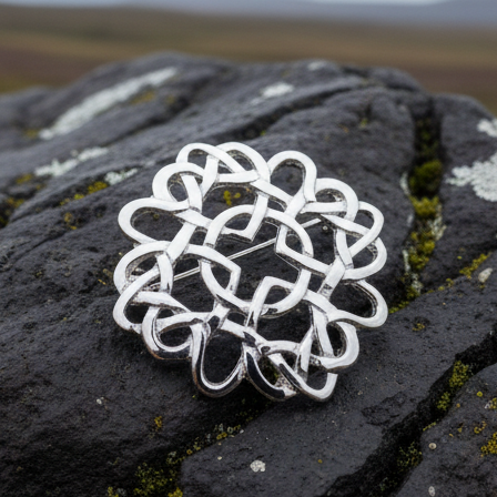 Four Marys Celtic Knot Brooch - Handmade in Scotland