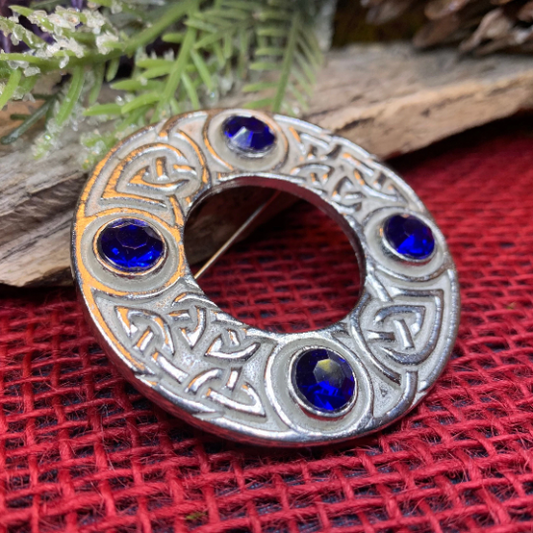Crystal Celtic Knot Brooch — view 9