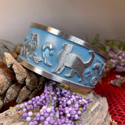 Playful Cats Cuff Bracelet — view 7