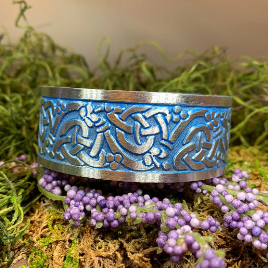 Fionn Celtic Knot Cuff Bracelet — view 7