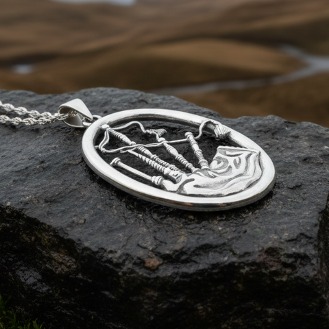 Load image into Gallery viewer, Bagpipes Forever Necklace
