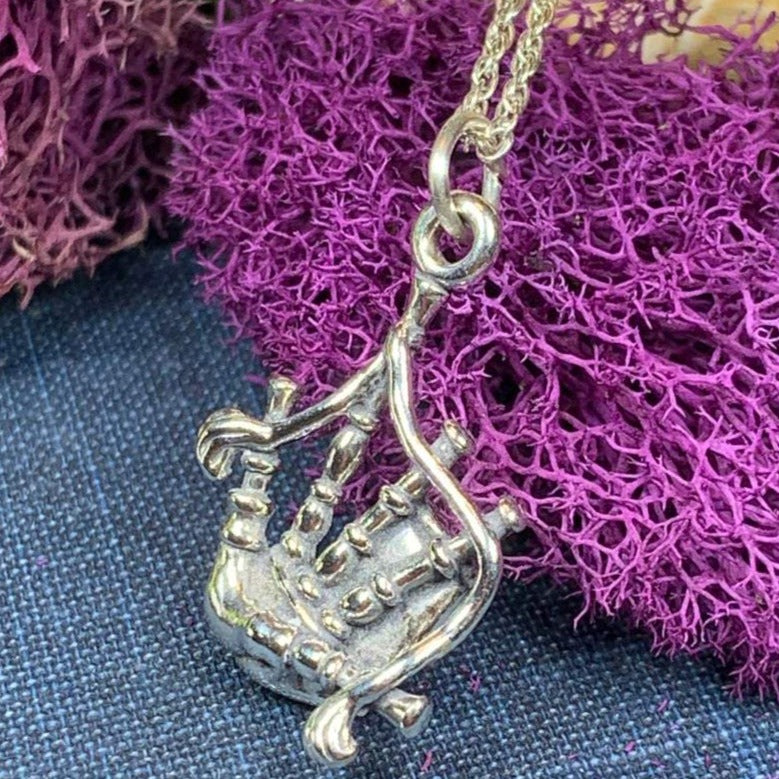 Tartan Bagpipes Necklace