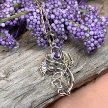 Load image into Gallery viewer, Amethyst Thistle Necklace
