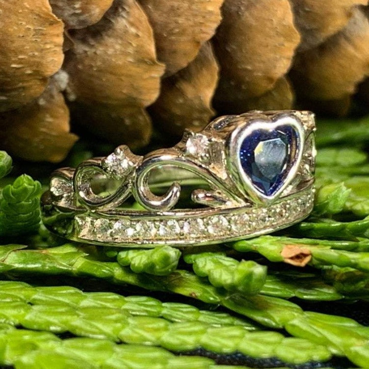 Princess of Wales Sapphire Crown Ring — view 7