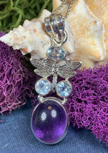 Load image into Gallery viewer, Amethyst Dragonfly Necklace 07
