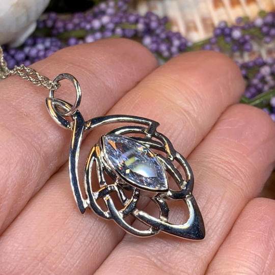 Celtic Dream Celtic Knot Necklace in Sterling Silver — view 9