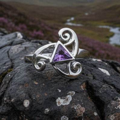 Tara Celtic Spiral Ring in Sterling Silver