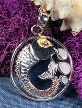 Load image into Gallery viewer, Eolas Salmon of Knowledge Necklace
