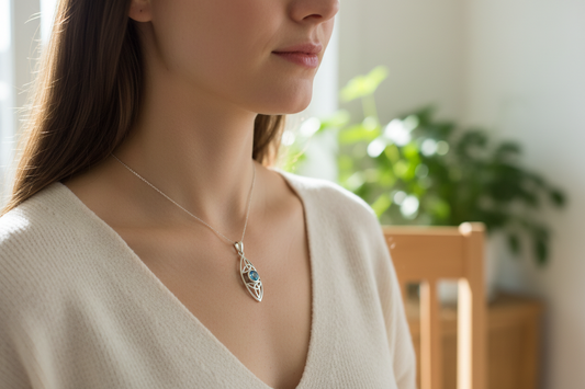 Dolce Trinity Knot Necklace — view 3