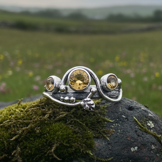 Wild Irish Rose Ring in Sterling Silver