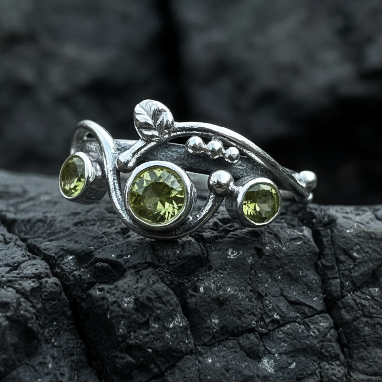 Wild Irish Rose Ring in Sterling Silver — view 2