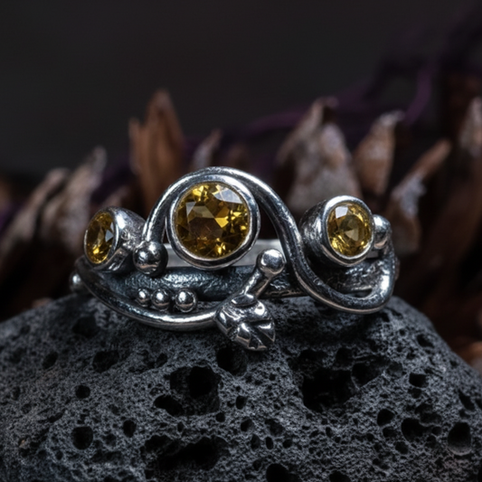 Wild Irish Rose Ring in Sterling Silver — view 10