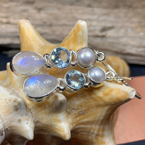 Load image into Gallery viewer, Ava Moonstone Earrings for Women

