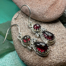 Load image into Gallery viewer, Garnet Romantic Earrings
