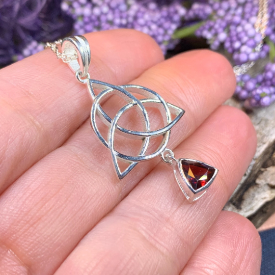 Enchanted Celtic Trinity Knot Necklace in Sterling Silver