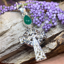 Load image into Gallery viewer, Eternal Light Celtic Cross Necklace

