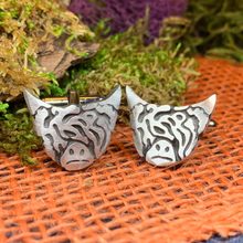 Load image into Gallery viewer, Highland Cow Cuff Links
