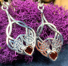 Load image into Gallery viewer, Heart Celtic Knot Earrings
