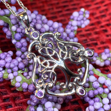 Load image into Gallery viewer, Amethyst Tree of Life Necklace
