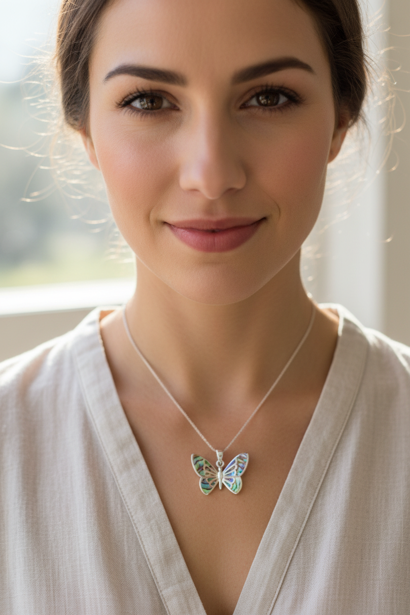 Courtney Butterfly Necklace — view 7