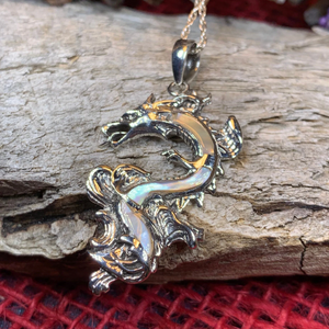 Bluefire Dragon Necklace