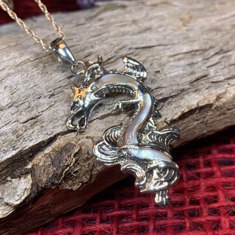 Load image into Gallery viewer, Bluefire Dragon Necklace
