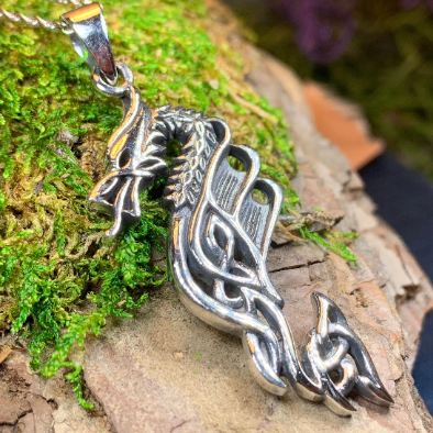 Zorn Celtic Dragon Necklace — view 3
