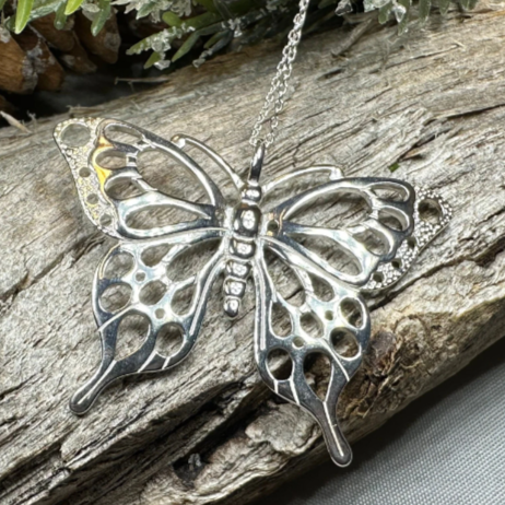 Earrach Butterfly Necklace in sterling silver