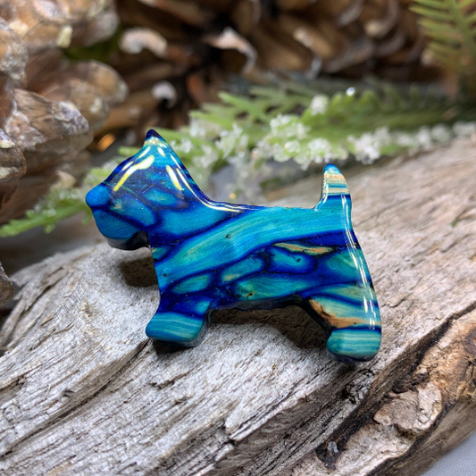 Heathergems Dog Scottish Brooch - Handmade in Scotland — view 6