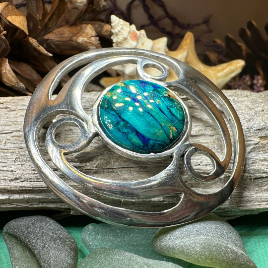 Alana Heathergems Celtic Brooch - Handmade in Scotland — view 3