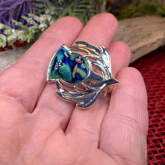 Scotland Heathergems Thistle Brooch — view 12