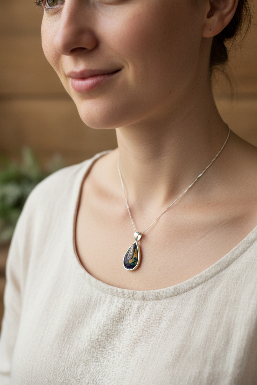 Heathergems Edith Scottish Necklace - Handmade in Scotland — view 2