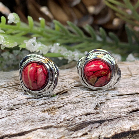 Load image into Gallery viewer, Celtic Heathergems Post Earrings - Handmade in Scotland
