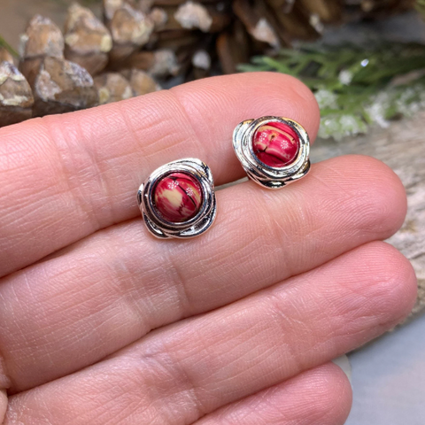 Load image into Gallery viewer, Celtic Heathergems Post Earrings - Handmade in Scotland
