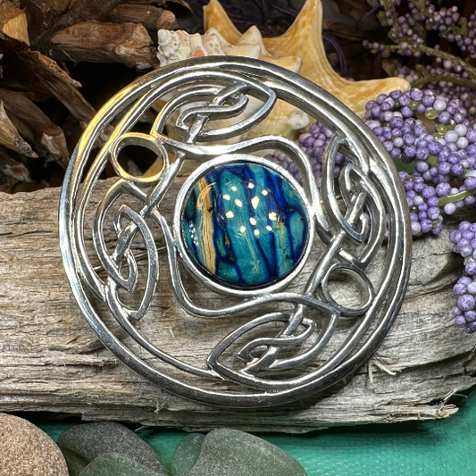Heathergems Celtic Knot Brooch - Classic Scottish Jewelry — view 6