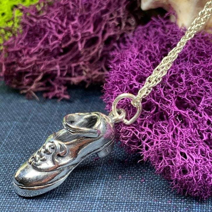 Lovely Irish Dance Shoe Necklace