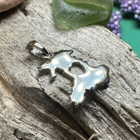 Wales Celtic Necklace in sterling silver